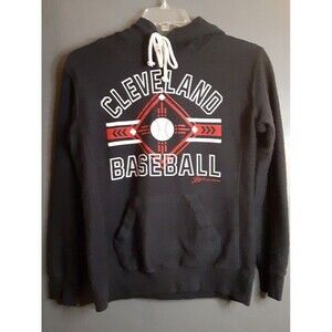 GV Art and Design Cleveland Baseball Hoodie Medium Blue Red White